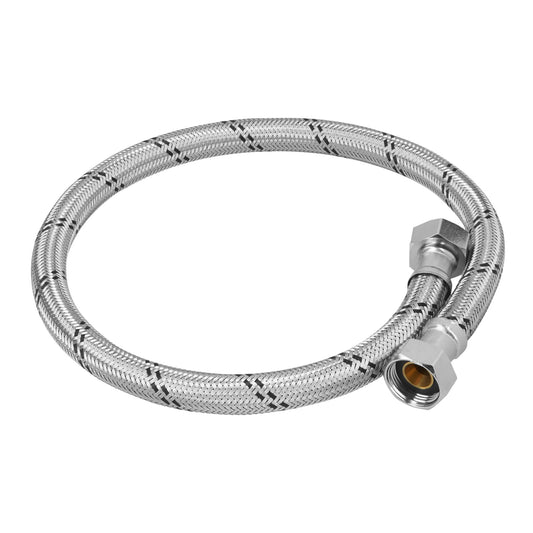 Manguera para boiler, acero inox, 1/2'x3/4', 40 cm, Foset Caja con 6, 49131