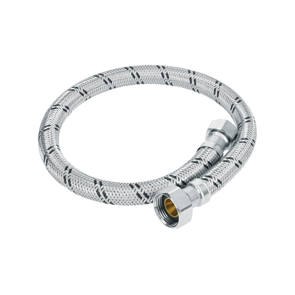 Manguera para boiler, acero inox, 1/2'x3/4', 60 cm, Foset Caja con 6, 49132