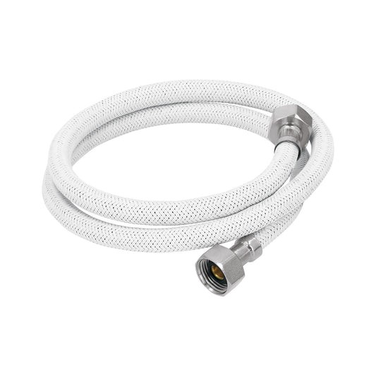 Manguera lavabo/fregadero, vinilo blanco, 1/2'x1/2', 100 cm Caja con 6, 45316