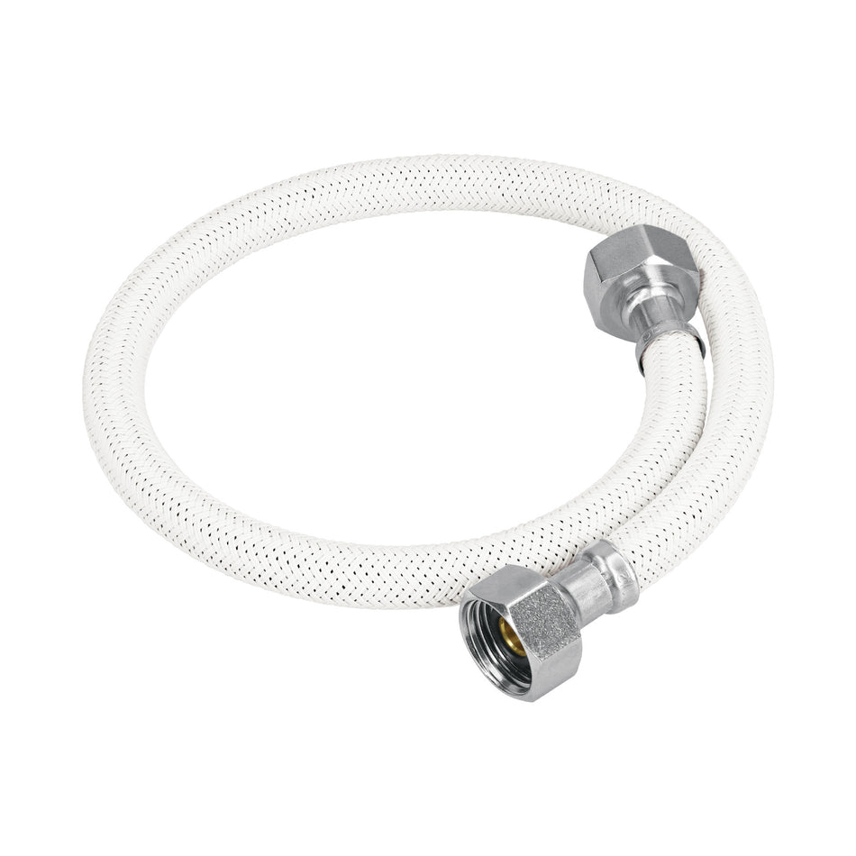 Manguera lavabo/fregadero, vinilo blanco, 1/2' x 1/2', 55 cm Caja con 6, 45313