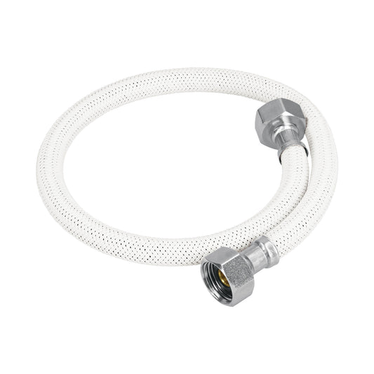 Manguera lavabo/fregadero, vinilo blanco, 1/2' x 1/2', 55 cm Caja con 6, 45313