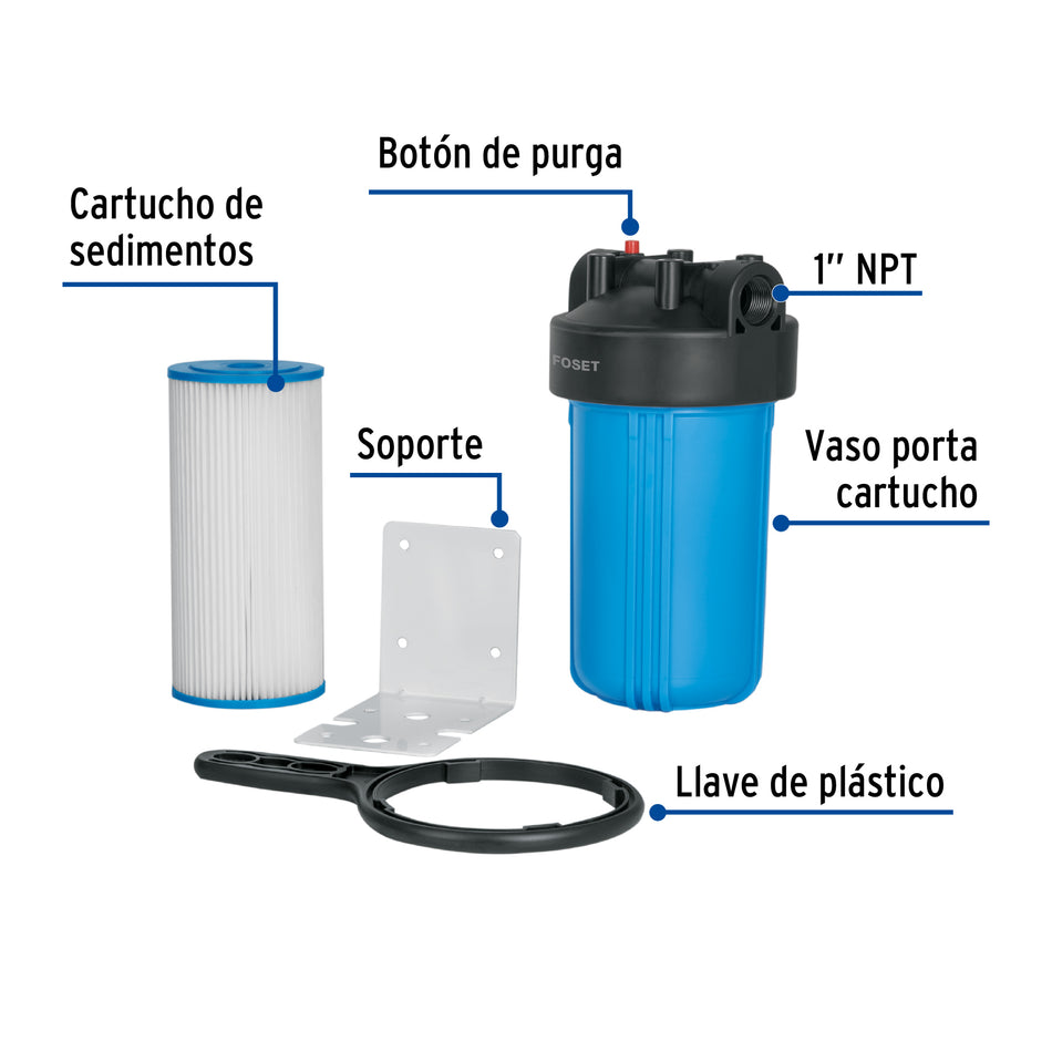Filtro para agua Jumbo, Foset, 45248