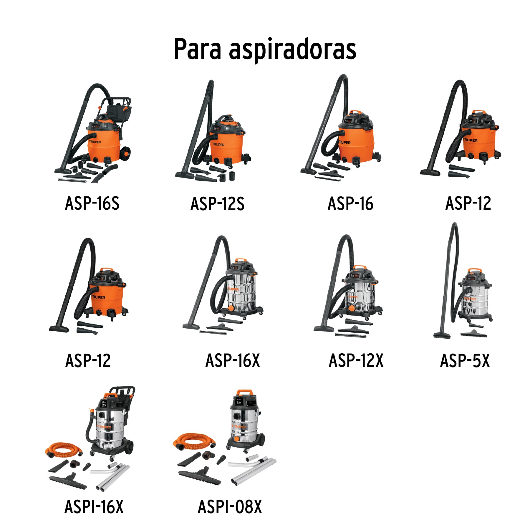 Filtro de cartucho para aspiradoras 5, 8, 12 y 16 gal,TRUPER, 19295