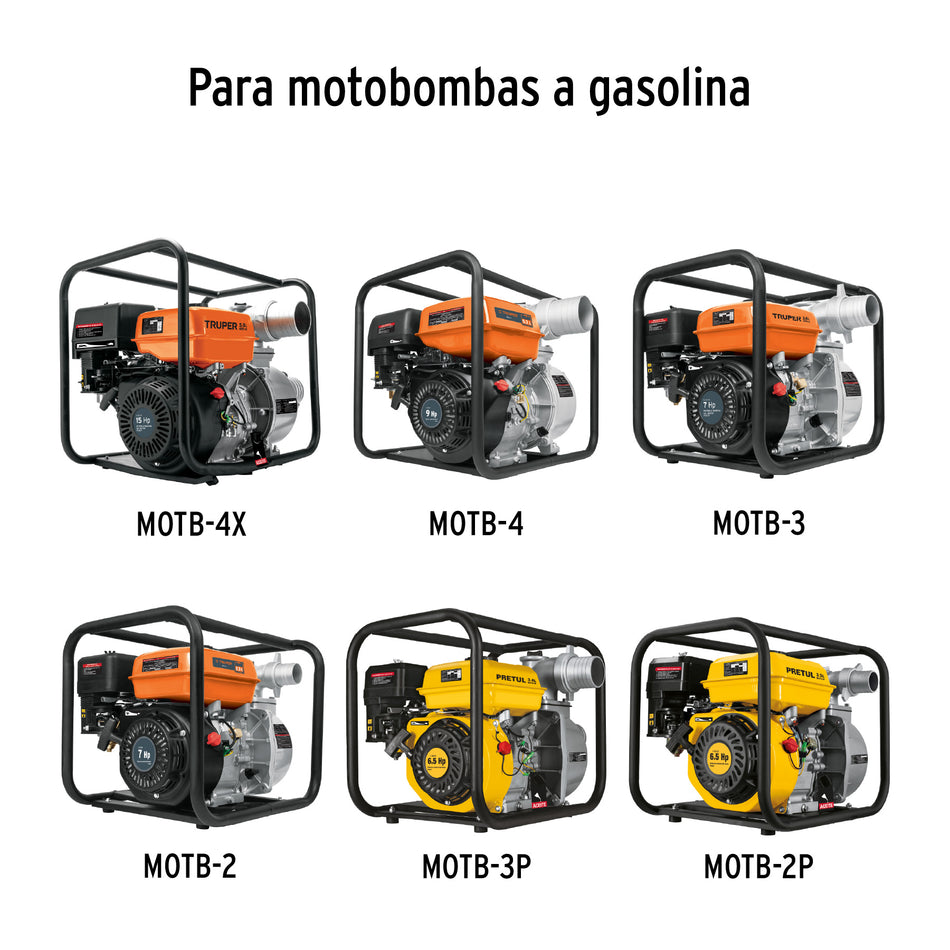Filtro de gasolina para motobomba, Truper, 101139