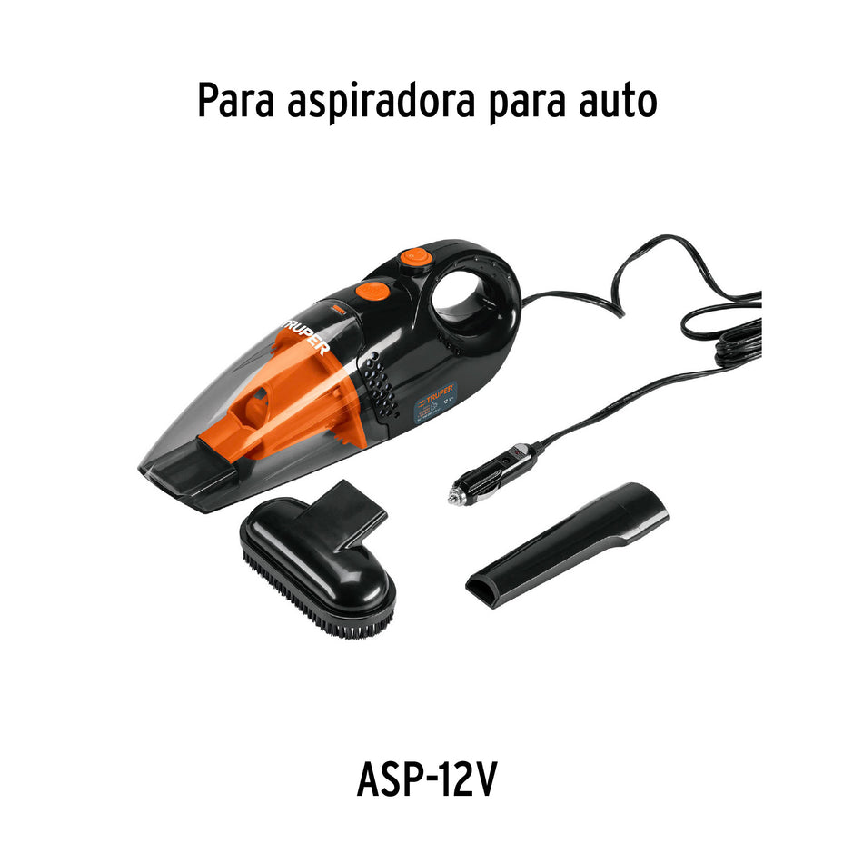 Filtro plástico para aspiradora de auto ASP-12V, Truper, 100774