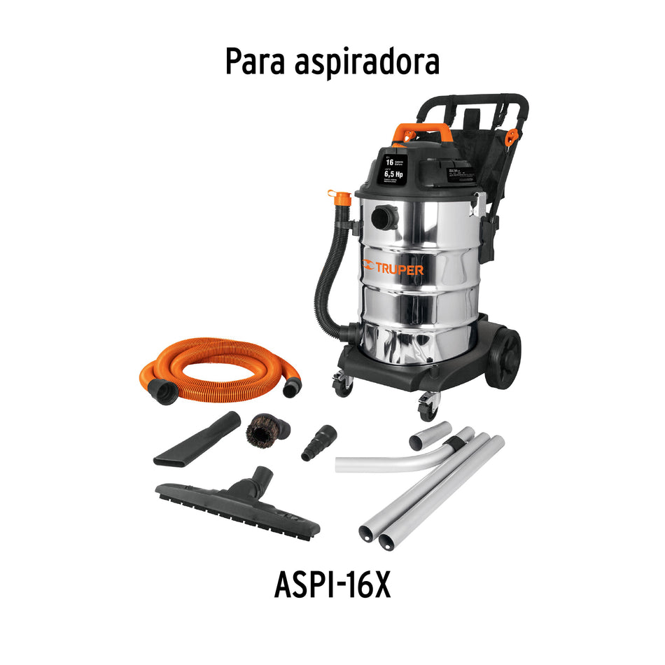 Filtro de papel para aspiradora ASPI-16X, TRUPER, 19299
