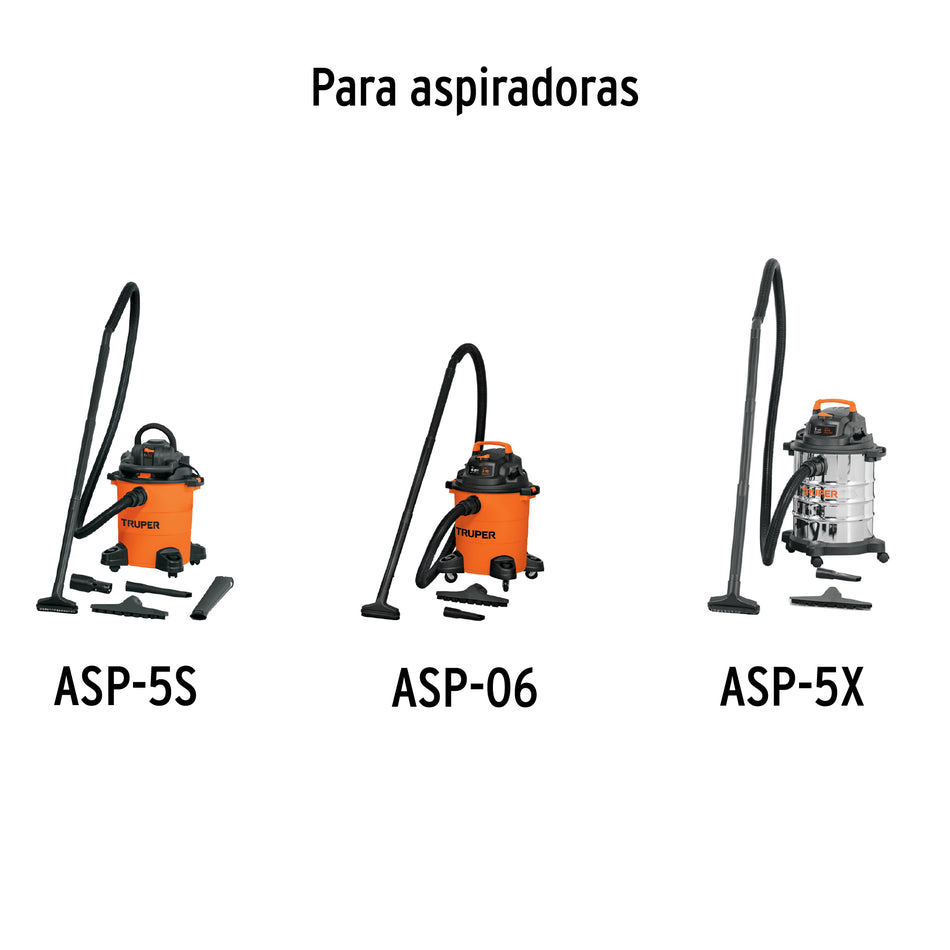 Filtro de papel para aspiradoras 5 y 6 gal, TRUPER, 12082
