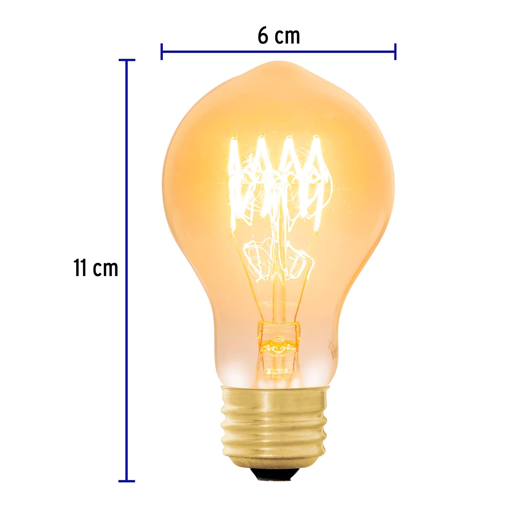 Lámpara incandescente vintage 40 W tipo bombilla, Volteck, 47103