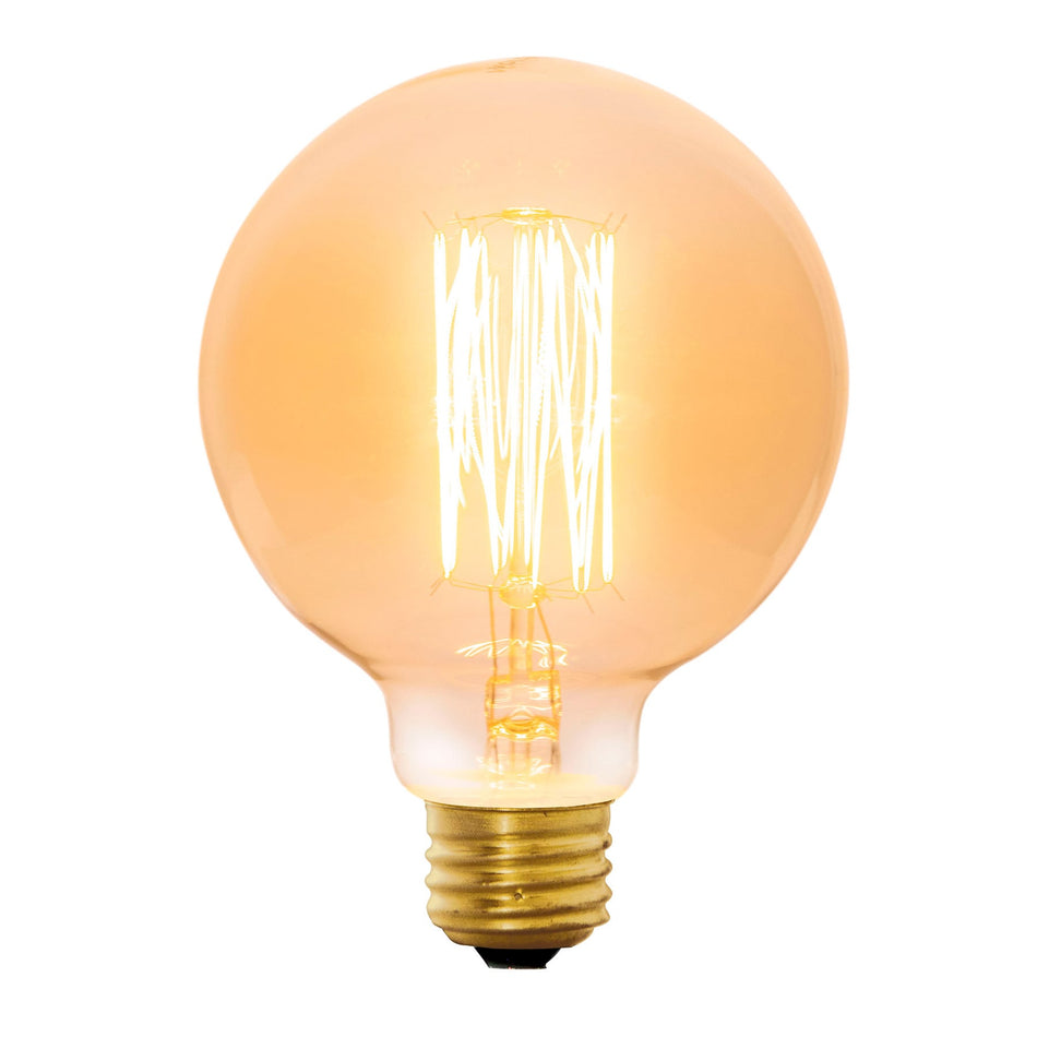 Lámpara incandescente vintage 40 W tipo globo, Volteck Caja con 4, 47105