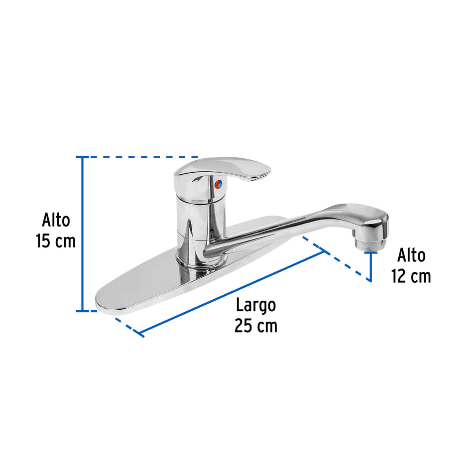 Monomando plástico para fregadero, Foset Basic Caja con 2, 49551