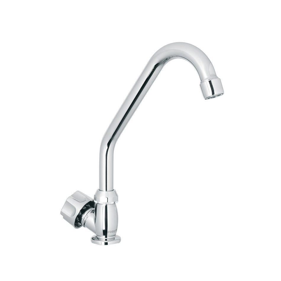 Llave individual para fregadero, ABS, cuello corto, Basic Caja con 2, 47379