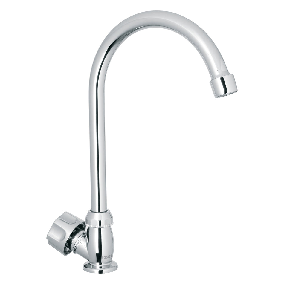 Llave individual para fregadero, ABS, cuello curvo, Basic Caja con 2, 47380