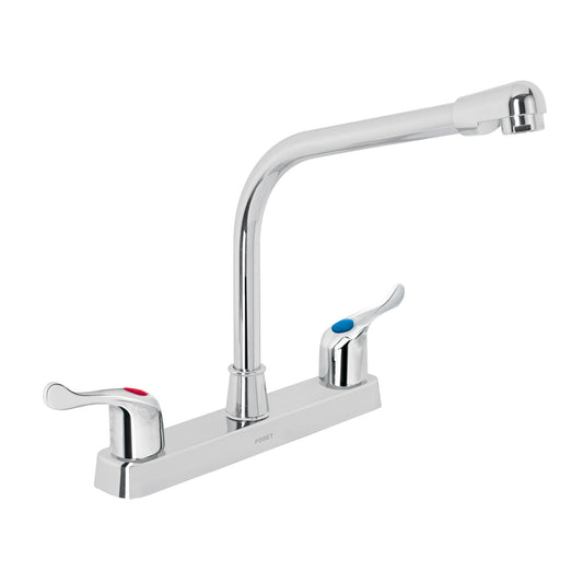 Mezcladora plástica 8' cuello cobra para fregadero, palanca Caja con 2, 45516