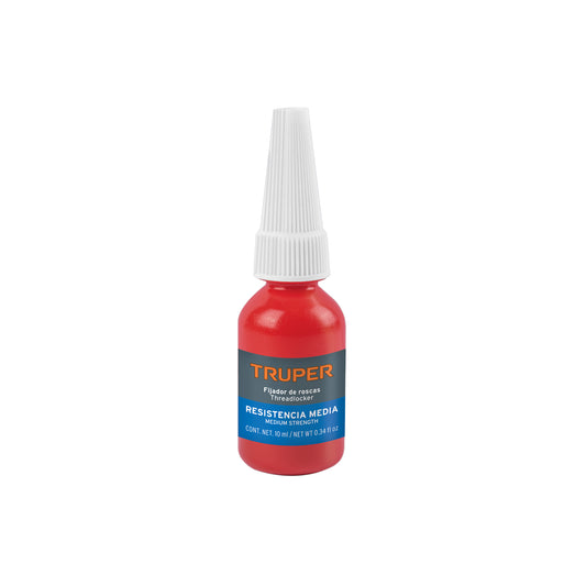 Fijador de roscas, removible, 10 ml, azul, Truper Caja con 6, 103231