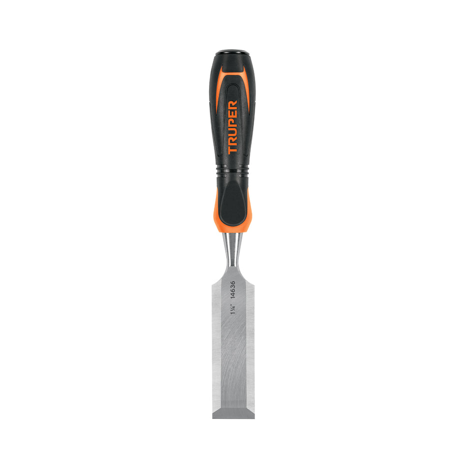 Formón 1-1/4' mango Comfort Grip, Truper Caja con 3, 14636