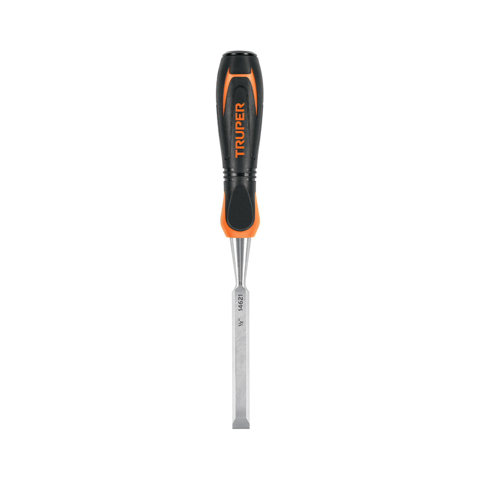 Formón 1/2' mango Comfort Grip, Truper Caja con 3, 14621