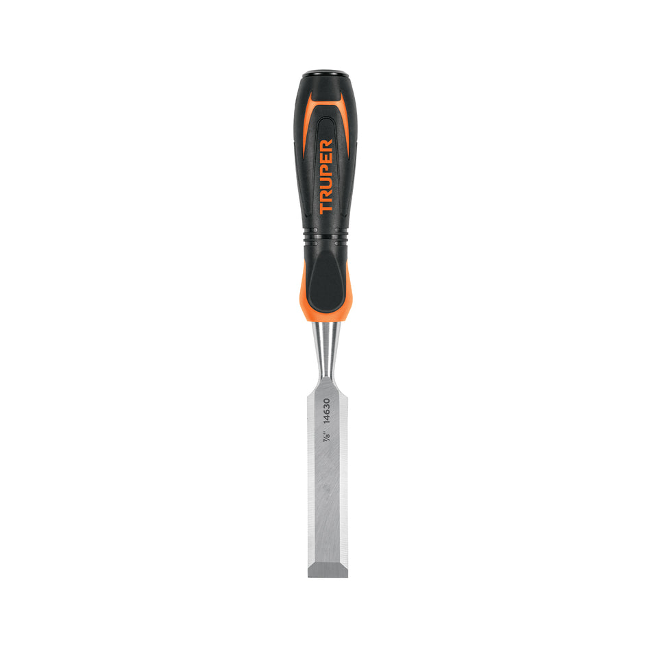 Formón 7/8' mango Comfort Grip, Truper Caja con 3, 14630