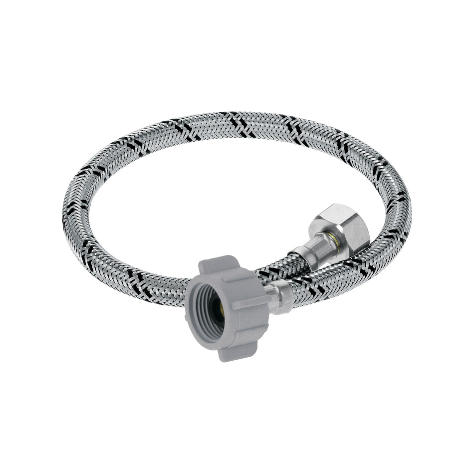 Manguera p/WC, acero inox, 1/2'x7/8', 50 cm, plástico/latón Caja con 6, 46422