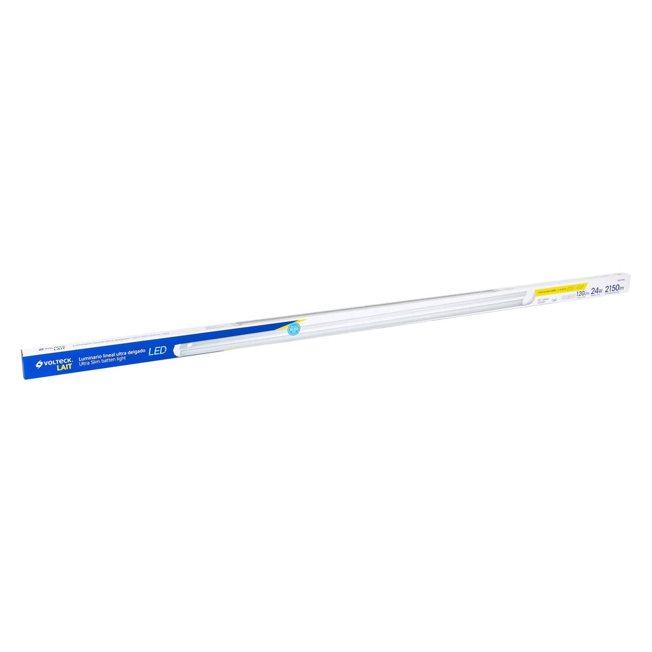 Luminario lineal ultra delgado de LED 24 W para gabinete Caja con 2, 47327