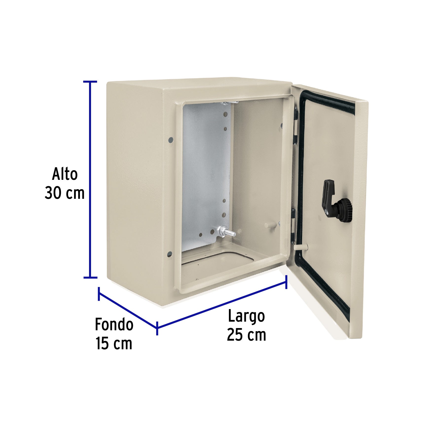 Gabinete metálico, 300 x 250 mm, VOLTECK, 46381