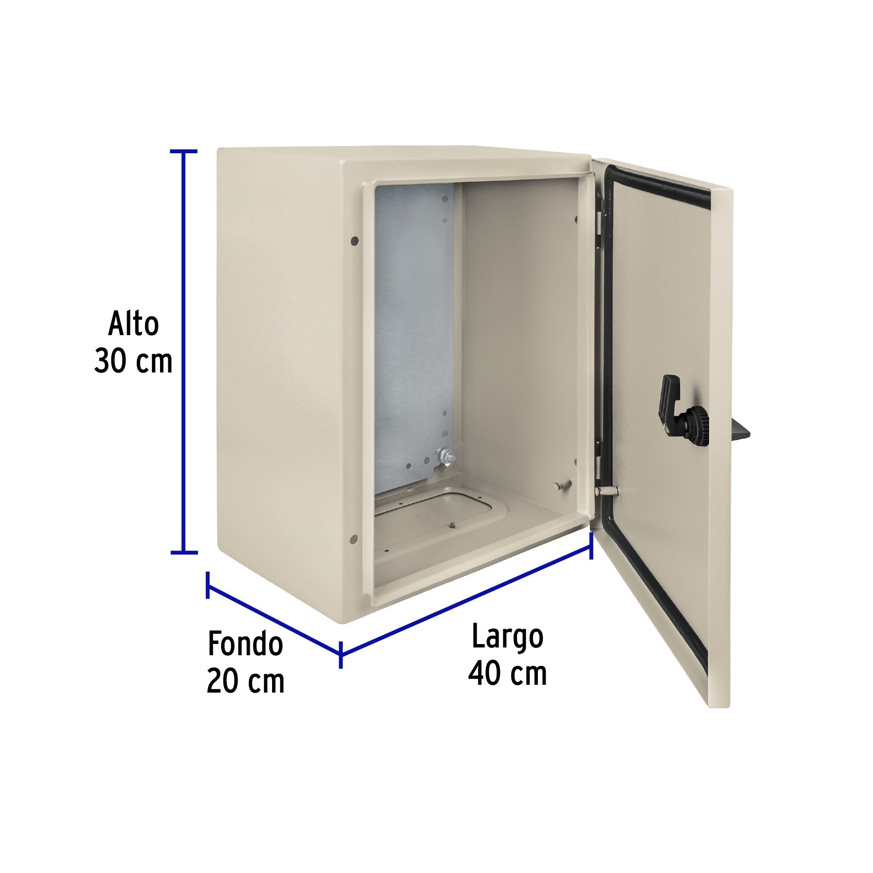 Gabinete metálico, 400 x 300 mm, VOLTECK, 46383