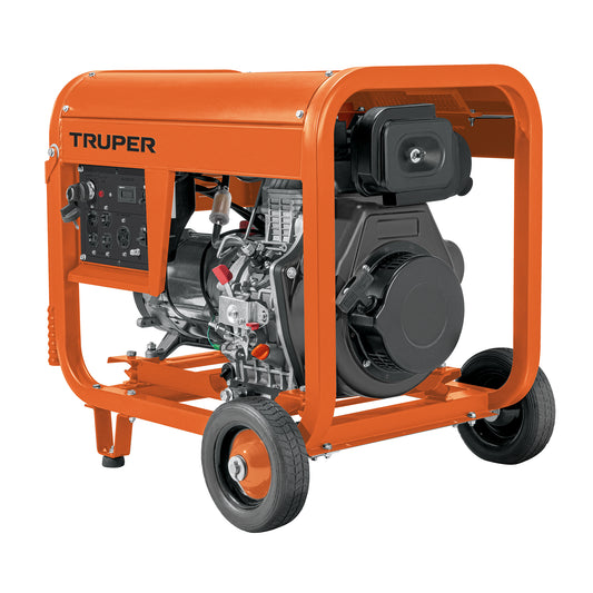 Generador portátil 6 kW motor a diesel, TRUPER, 103959