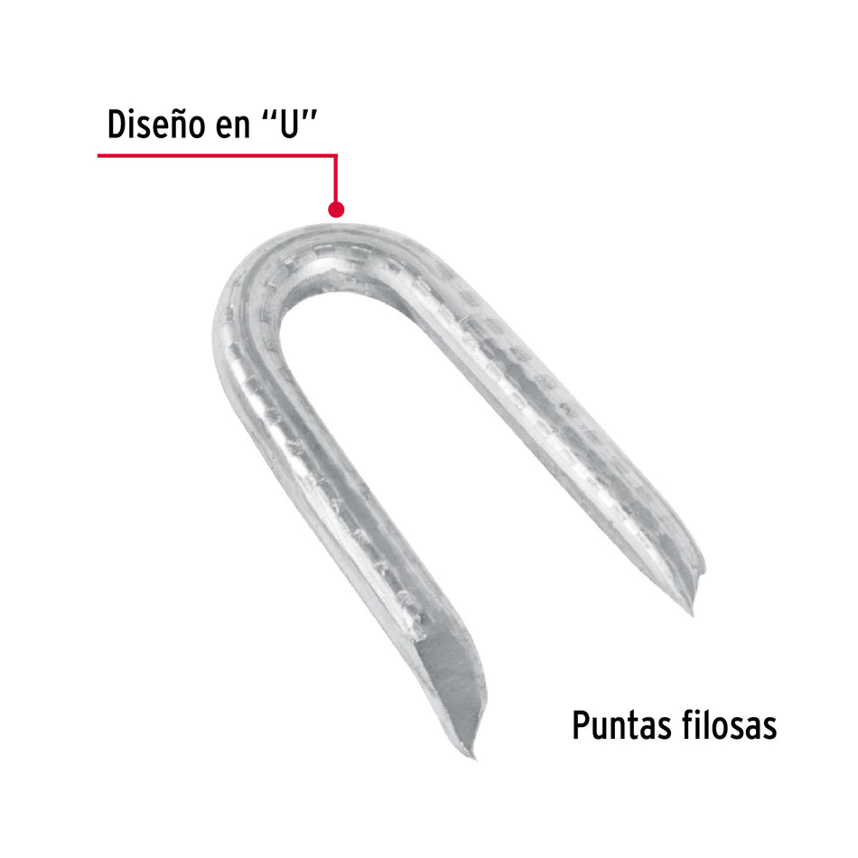 kg grapas 1-1/4' galvanizadas p/alambre de púas Caja con 10, 44514