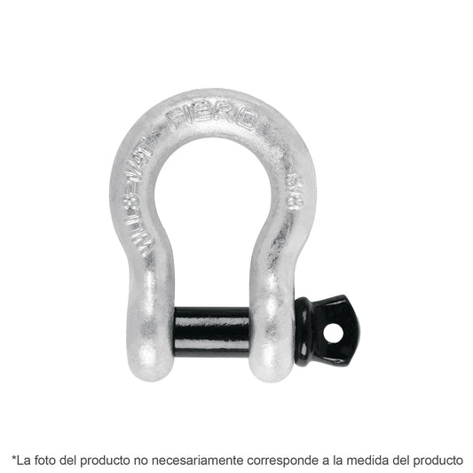 Grillete de acero forjado 3/16', Fiero Caja con 4, 44966