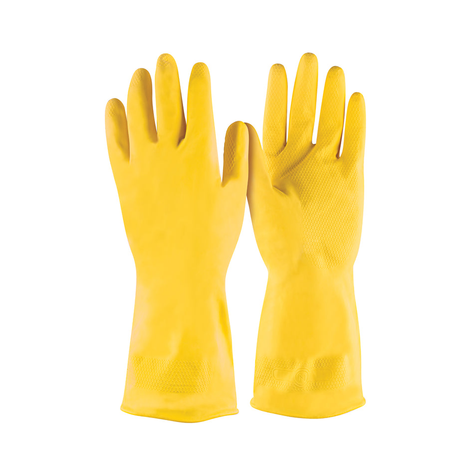 Guantes de látex para limpieza, M, PRETUL Caja con 12, 23260