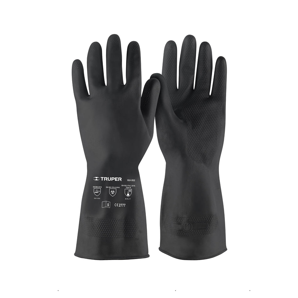 Guantes de látex para pintor, CH, Truper Caja con 6, 103970