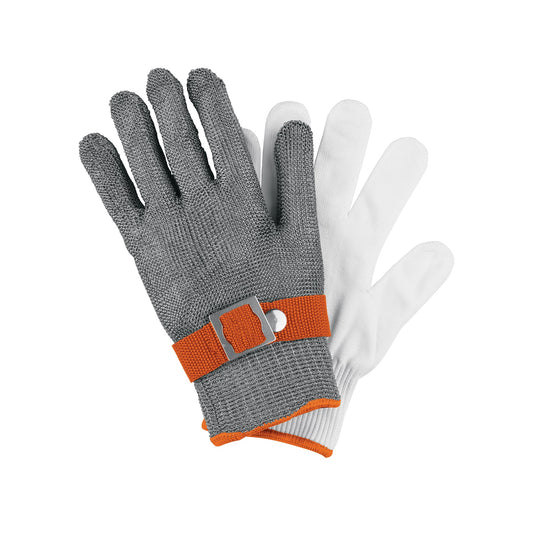 Guante Anticorte NV 5 de Acero Inoxidable, M, Truper Caja con 6, 104026