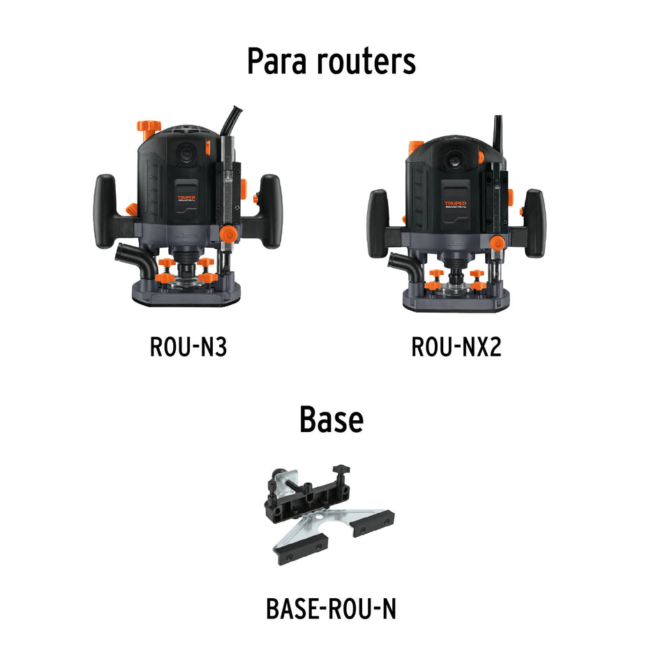 Guía paralela para ROU-NX3, ROU-NX2 y ROU-N3, TRUPER, 101699