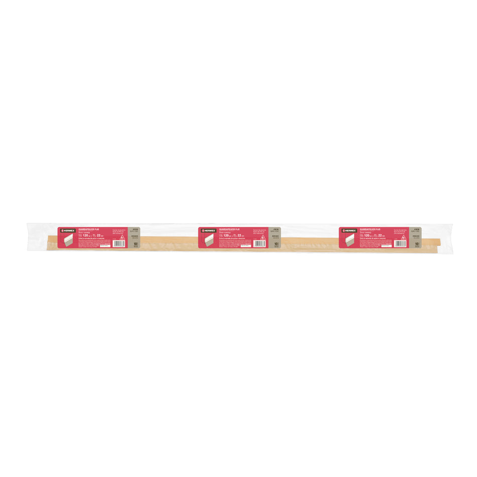Guardapolvo fijo de 120 cm, dorado, Hermex Caja con 5, 43036