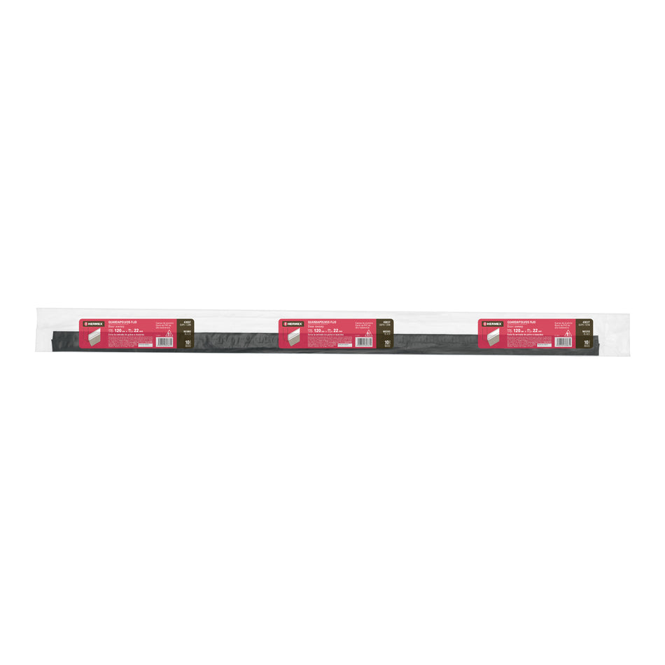 Guardapolvo fijo de 120 cm, negro, Hermex Caja con 5, 43037