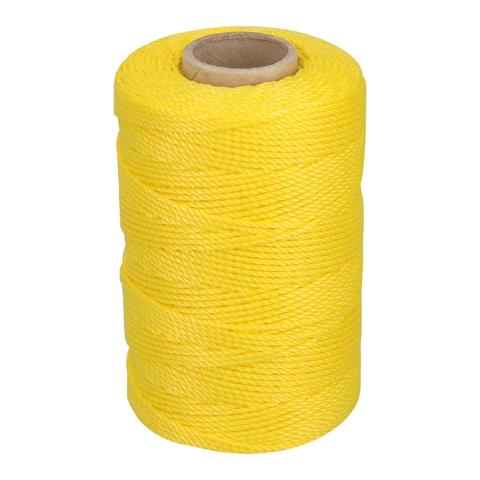 Carrete con 165 m de hilo para albañil amarillo, Truper Caja con 6, 14052