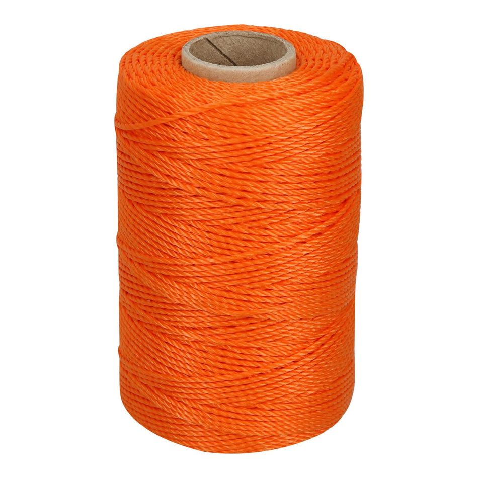Carrete con 165 m de hilo para albañil naranja, Truper Caja con 6, 14061