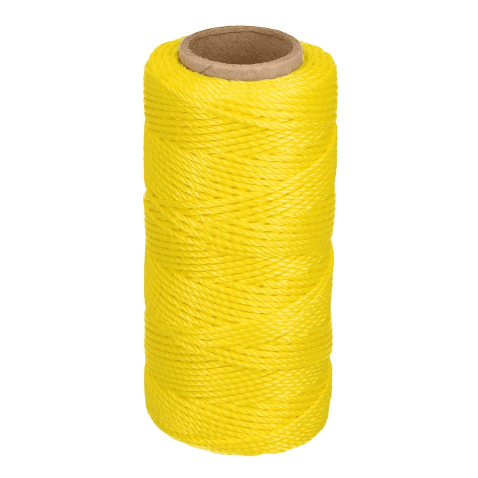 Carrete con 65 m de hilo para albañil amarillo, Truper Caja con 6, 14045