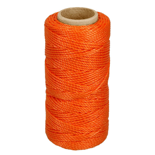 Carrete con 65 m de hilo para albañil naranja, Truper Caja con 6, 14051