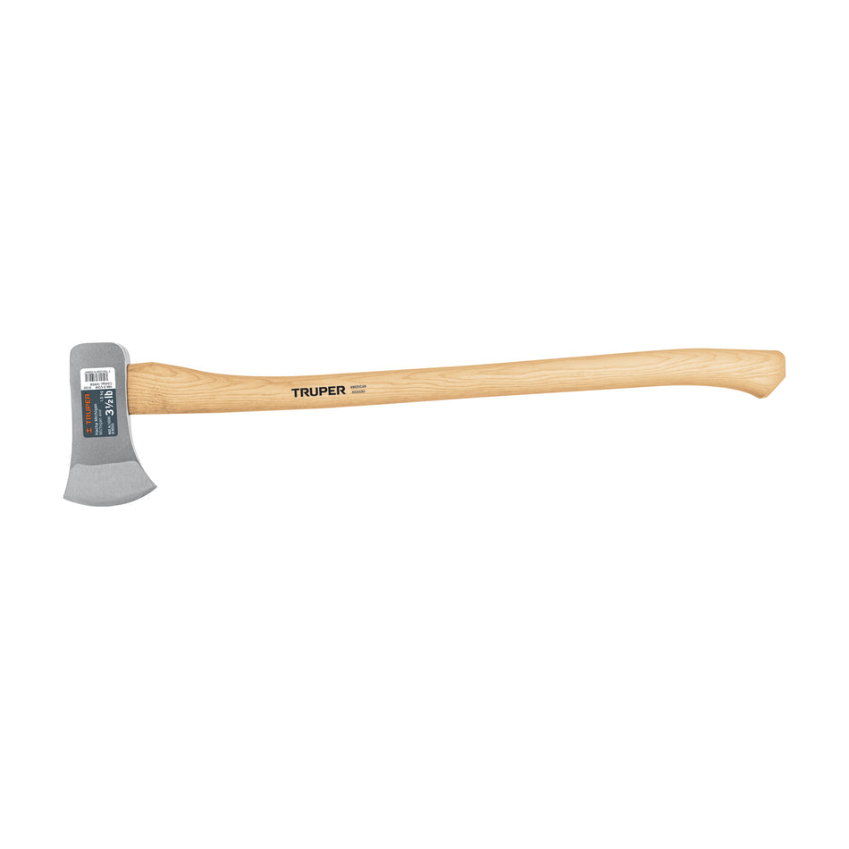 Hacha Michigan 3-1/2 lb, mango de hickory 34', Truper Caja con 2, 14958