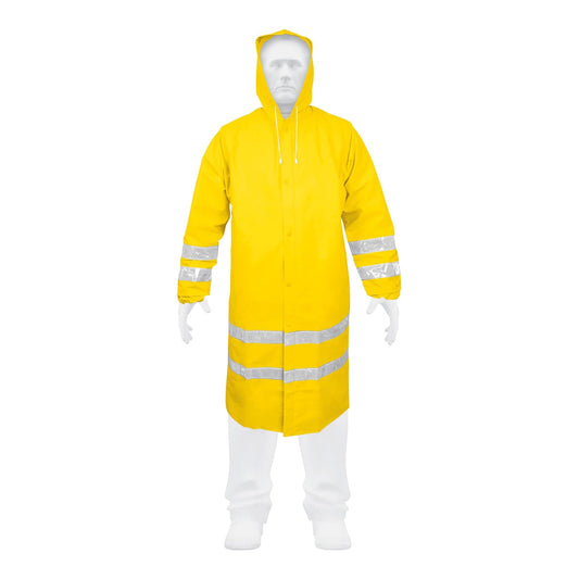 Gabardina impermeable doble capa con reflejante, XG, Truper Caja con 5, 17724