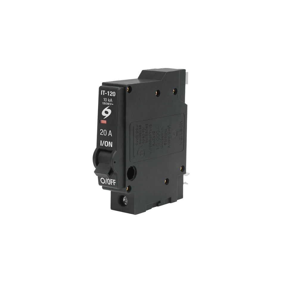 Interruptor de 1 polo 20A, enchufable, VOLTECK Caja con 10, 46701