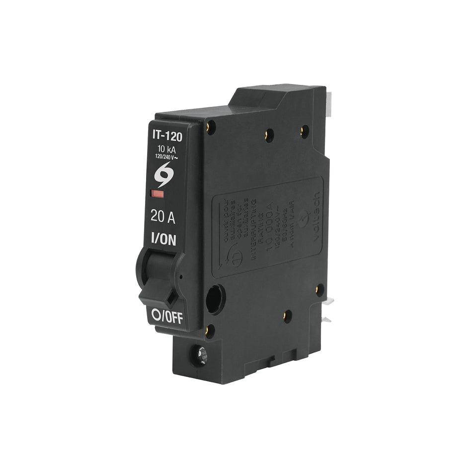 Interruptor de 1 polo 20A, enchufable, a granel, VOLTECK Caja con 12, 45872