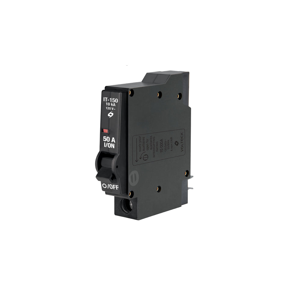 Interruptor de 1 polo 50A, enchufable, VOLTECK Caja con 5, 47510