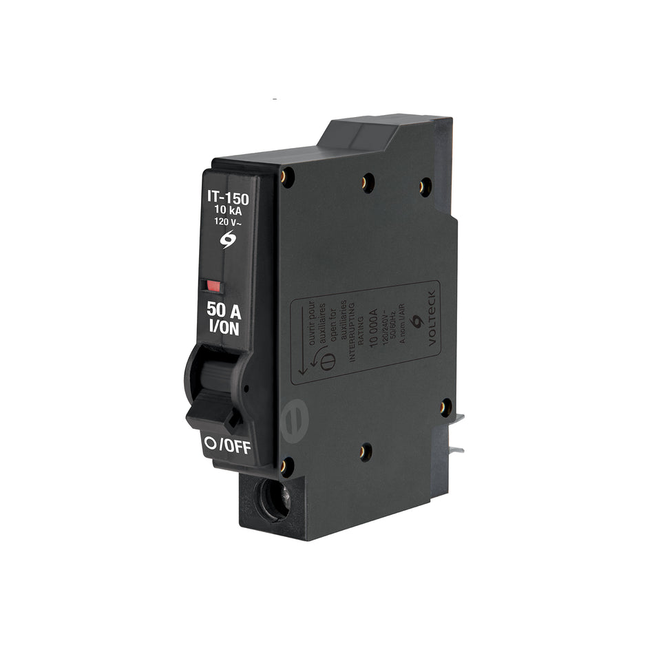 Interruptor de 1 polo 50A, enchufable, a granel, VOLTECK Caja con 12, 45875