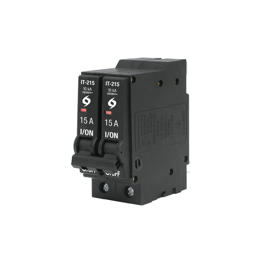 Interruptor de 2 polos 15A, enchufable, a granel, VOLTECK Caja con 6, 45876