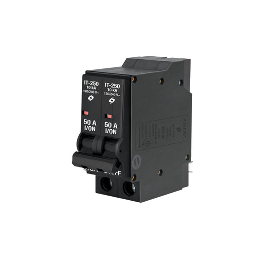 Interruptor de 2 polos 50A, enchufable, a granel, VOLTECK Caja con 6, 45880