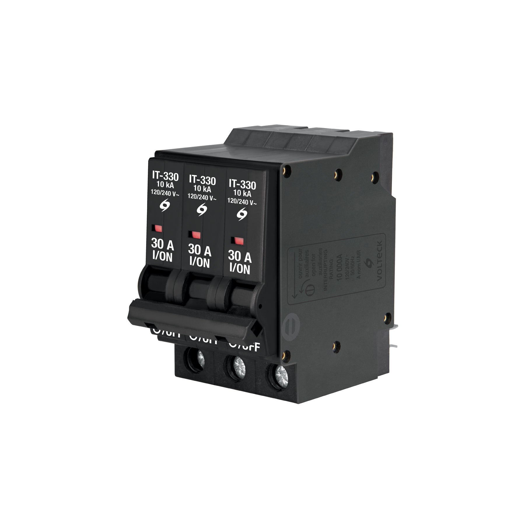 Interruptor de 3 polos 30A, enchufable, VOLTECK, 47515