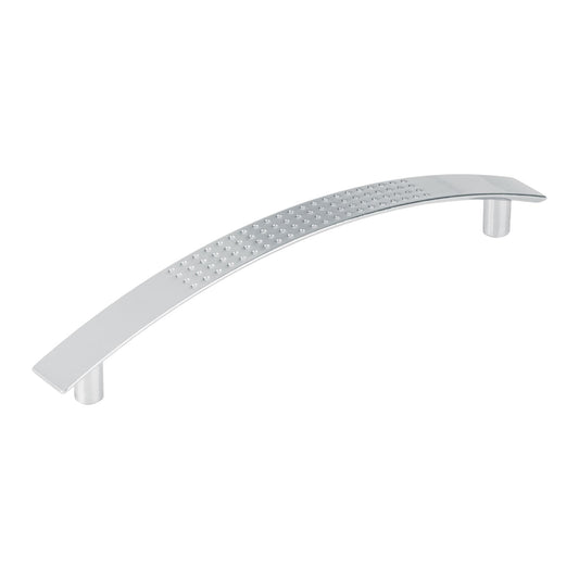 Jaladera metálica de 128mm estilo 'Contempo' níquel satinado Caja con 12, 43609