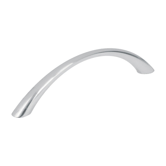 Jaladera metálica de 96mm estilo 'Arco', níquel satinado Caja con 12, 43824