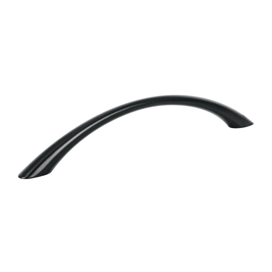 Jaladera de 128mm estilo 'Arco' acabado negro, Hermex Caja con 12, 45644